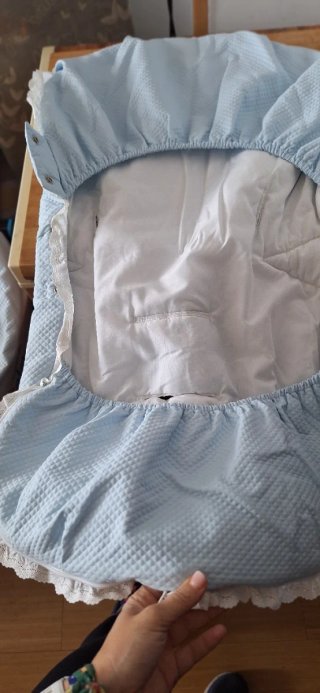 Saco y bolso para carrito de bebé azul