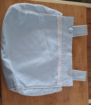 Saco y bolso para carrito de bebé azul