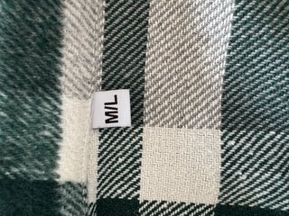 Chaqueta cuadros franela oversize M/L