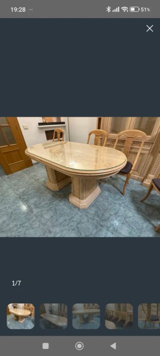 Mueble de comedor modular madera y cristal