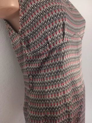 Vestido de tirantes con estampado Tizeto Spain