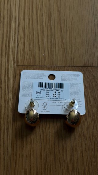 Pendientes “Pardois”  dorados nuevos