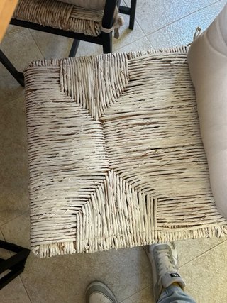 Mesa madera y hierro + 4 sillas