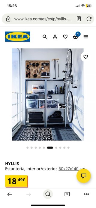 2 Estanterías IKEA HYLLIS