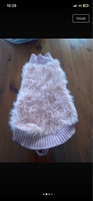 Cappottino cane pelo rosa