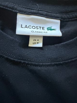 Camiseta Lacoste Negra Talla M