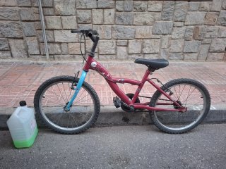 Bicicleta infantil rosa 20 pulgadas