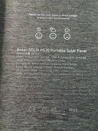 Anker Solix PS30 Portable Solar Panel Solar Panel