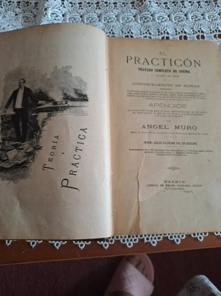 Libro Cocina Antiguo El Practicón