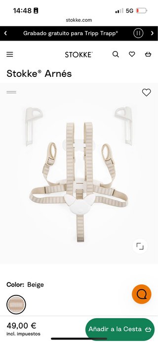 Stokke Arnés para Tripp Trapp