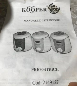 Freidora eléctrica Kooper, perfecta para preparar