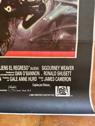 Póster original Aliens El Regreso