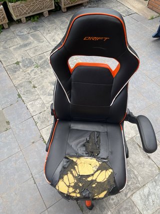 Silla Gaming Drift Negra y Naranja