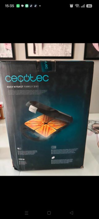Sandwichera Cecotec Rock&Toast 1500W