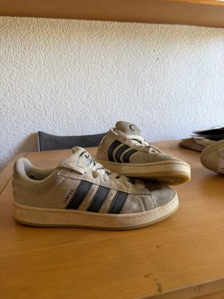 Zapatillas Adidas Campus Beige/Negras