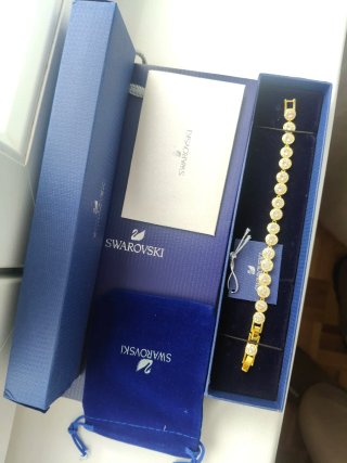 Pulsera Swarovski Angelic Dorada