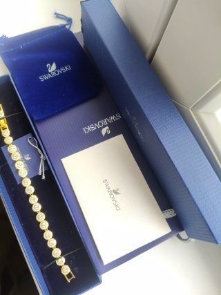 Pulsera Swarovski Angelic Dorada
