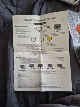 NEEWER CN-160 Luz LED Panel