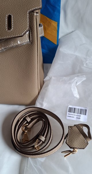Borsa Kamugo Taupe 30cm Pelle Dupe Walmart USA