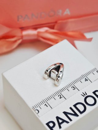 Charm Letra A Plata S925 para pulseras pandora