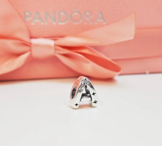 Charm Letra A Plata S925 para pulseras pandora