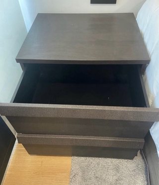 2 Mesitas de Noche Ikea Color Gris
