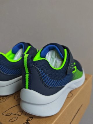 Zapatillas Skechers niño azul y verde