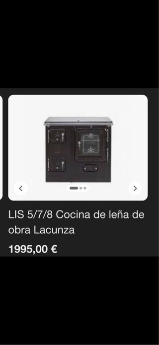 Cocina de leña Lacunza