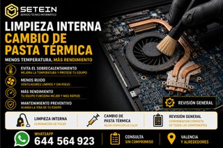 Limpieza y Pasta Térmica PC y Portátil