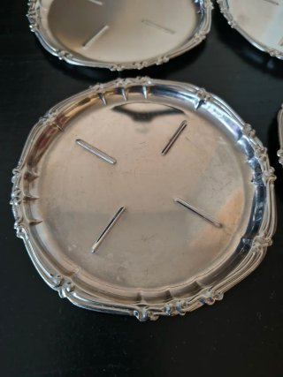 Set 17 Sottobicchieri Vintage Barocco Argento