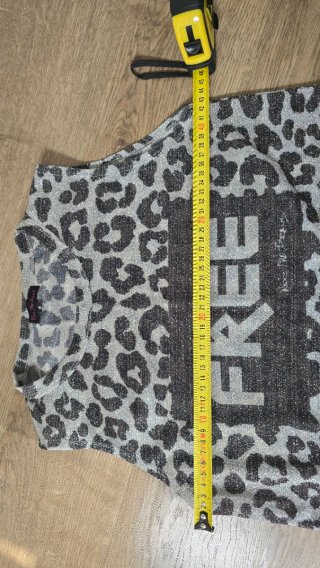 Camiseta Noc Lame Plateado Animal Print