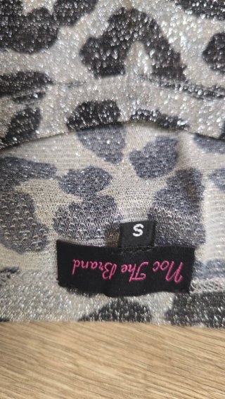 Camiseta Noc Lame Plateado Animal Print