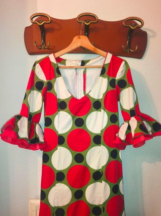 Traje Flamenca Gitana Lunares Talla L