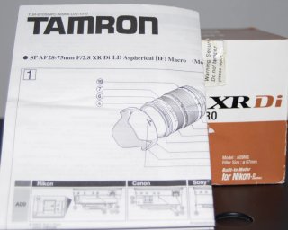 Tamron SP AF 28-75mm F/2.8 XR Di Macro
