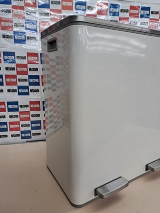 Cubo reciclaje 2×30 L pedal doble – Songmics