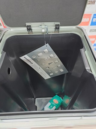 Cubo reciclaje 2×30 L pedal doble – Songmics