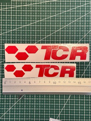 Pegatinas TCR Vinilo Rojo