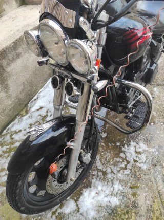 Moto Custom Daelim Start Negra