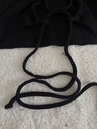 Top Negro Espalda Abierta Talla Única