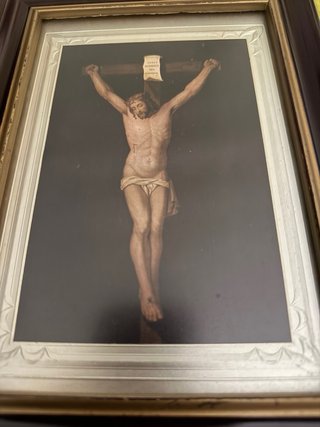 Cuadro Jesús en la Cruz 18x25