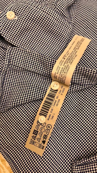 Camisa Dutty Azul y Blanca