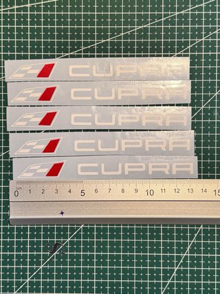 Pegatinas Cupra Vinilo Blanco (Pack 5)