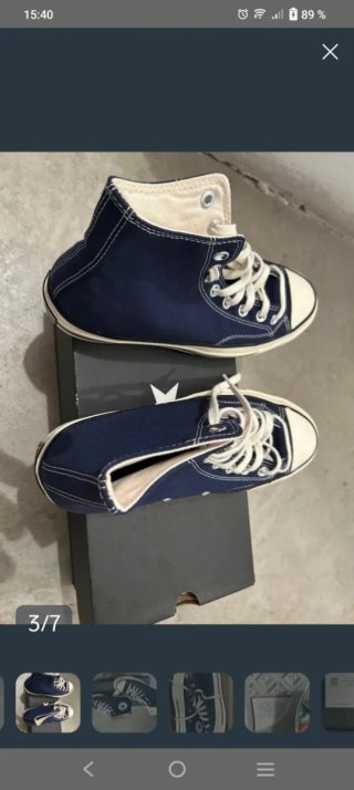 Converse All Star Azul Marino Talla 37.5