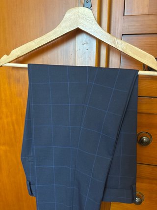 Traje Super Slim Fit Mango Azul Talla M/L