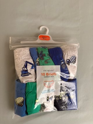 10 Calzoncillos Primark Niño Talla 2-3 Años