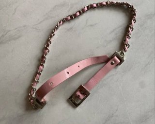 Cintura bambina rosa con catena