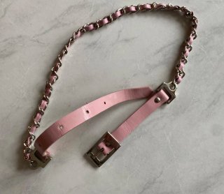 Cintura bambina rosa con catena