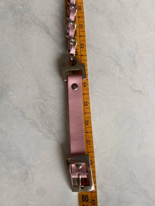 Cintura bambina rosa con catena