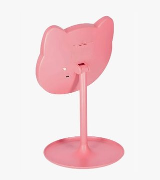 Espejo Tocador Miniso Gatito Rosa LED