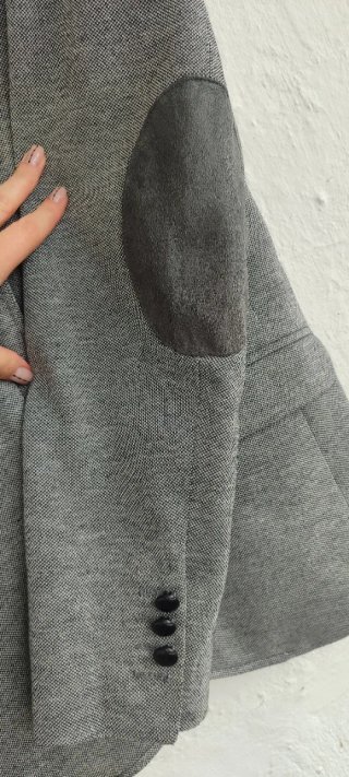 Pull&Bear Blazer americana Gris Talla S